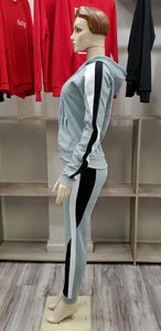 REDFOX WOMEN COLORBLOCK 2PC SET (grey/black)