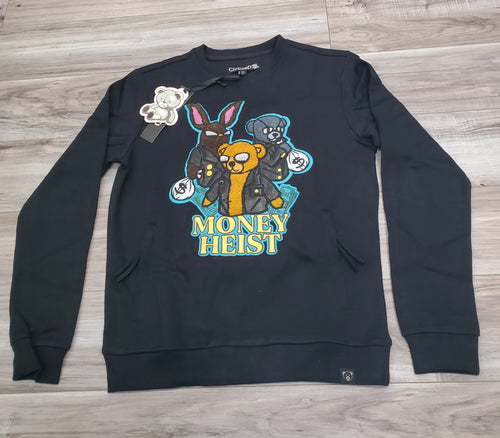 CIVILIZED MONEY HEIST CREWNECK (BLACK)