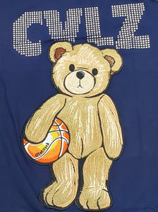 CIVILIZED BEAR STONED TEE (NAVY)