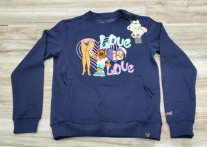CIVILIZED 2190 "Love is Love" Crewneck (Navy)