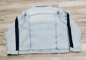 ETERNITY BC/AD Blue Stone Taped Denim Light Wash Jacket