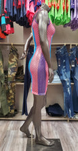 Load image into Gallery viewer, REDFOX MESH COLOR BLOCK DRESS (MULTI)