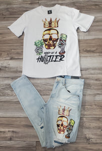 MOTIVE DENIM MIND OF A HUSTLER (WHITE)