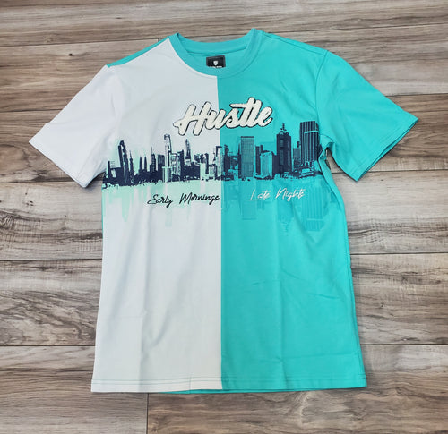 MOTIVE MENS HUSTLE TEE  (TEAL)