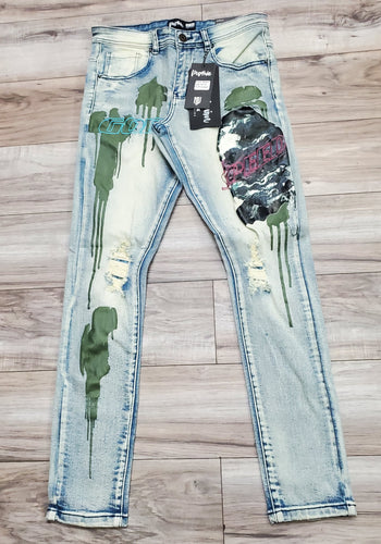 MOTIVE DENIM GODSPEED ZEUS PREMIUM JEANS (L/BLUE)