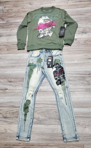 MOTIVE DENIM GODSPEED ZEUS PREMIUM JEANS (L/BLUE)