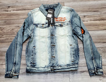 Load image into Gallery viewer, MOTIVE DENIM &quot;SURVIVAL OF THE FITTEST&quot; JACKET (VINTAGE)