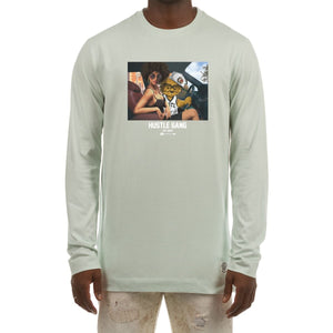 HUSTLE GANG ON THE TOWN LS TEE (SURF SPRAY) ON THE TOWN LS TEE (SURF SPRAY)