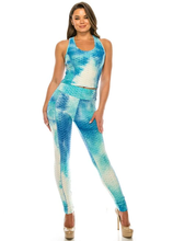 Load image into Gallery viewer, WOMEN&#39;S TikTok Scrunch Butt High Waist Legging/ Tank Top 2pc. Set (Multi-Color)