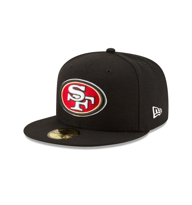 San Francisco 49ers New Era Team 59FIFTY Fitted Hat - Black