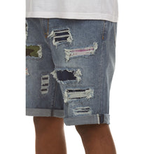 Load image into Gallery viewer, MEN AKOO ARMAGEDON JEAN SHORT (CHASER)