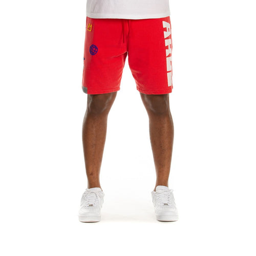 MEN AKOO TRIBE SHORTS (RED)