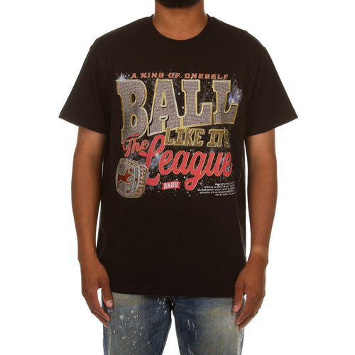 MEN AKOO TRAP OR LEAGUE SS KNIT (BLACK)