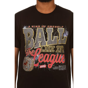 MEN AKOO TRAP OR LEAGUE SS KNIT (BLACK)