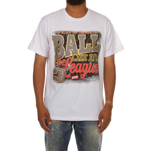 MEN AKOO TRAP OR LEAGUE SS KNIT (WHITE)