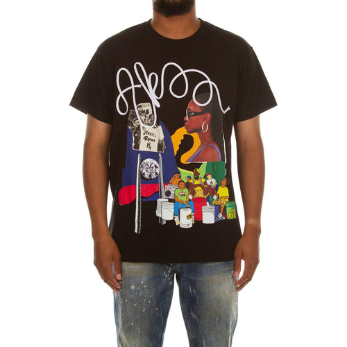 MENS AKOO DIAMOND LIFE SS KNIT (BLACK)