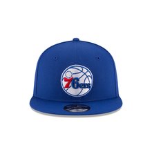 Load image into Gallery viewer, Philadelphia 76ers New Era NBA20 9FIFTY OTC Snapback Hat - Royal