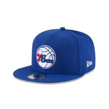 Load image into Gallery viewer, Philadelphia 76ers New Era NBA20 9FIFTY OTC Snapback Hat - Royal