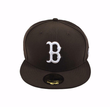 Load image into Gallery viewer, New Era 59Fifty Boston Red Sox Walnut Brown MLB Basic Fitted Hat