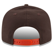 Load image into Gallery viewer, Cleveland Browns New Era Basic 9FIFTY Adjustable Snapback Hat -Brown/Orange