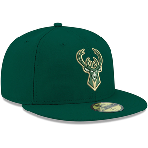 Milwaukee Bucks New Era Official Team Color 59FIFTY Fitted Hat - Green