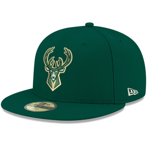 Milwaukee Bucks New Era Official Team Color 59FIFTY Fitted Hat - Green