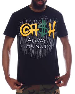 MEN CREATE 2MRW CASH/ALWAYS HUNGRY TEE (BLACK)