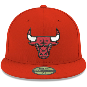 Chicago Bulls New Era Official Team Color 59FIFTY Fitted Hat - Red