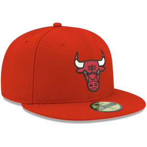 Chicago Bulls New Era Official Team Color 59FIFTY Fitted Hat - Red