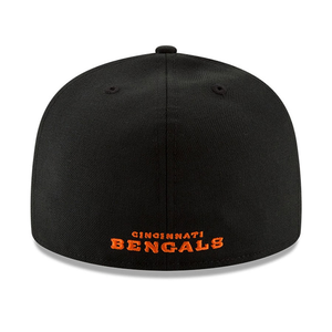 Cincinnati Bengals New Era Omaha 59FIFTY Fitted Hat - Black