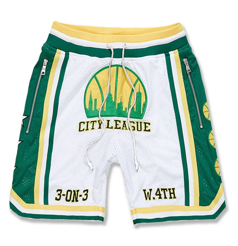 JORDAN CRAIG EMERALD CITY BASKETBALL SHORTS (LEAGUE GREEN)