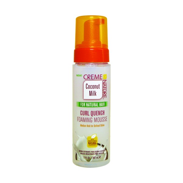 CREME OF NATURE COCONUT MILK CURL QUENCHING FOAMING MOUSSE