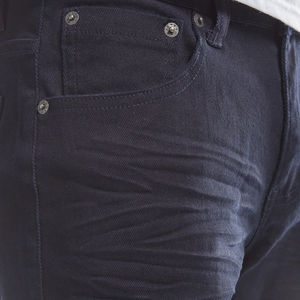 COPPER RIVET NAVY DENIM JEANS