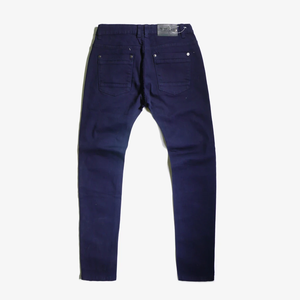 COPPER RIVET NAVY DENIM JEANS