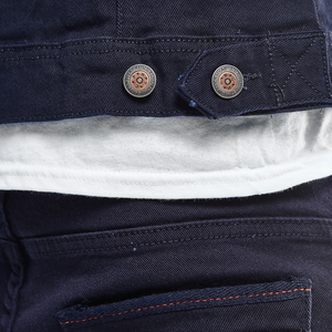COPPER RIVET NAVY DENIM JACKET
