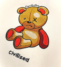 Load image into Gallery viewer, CIVILIZED BEAR CORE HOODIE SET (NATURAL)