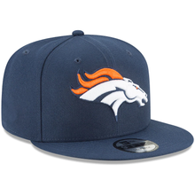 Load image into Gallery viewer, Denver Broncos New Era Basic 9FIFTY Adjustable Snapback Hat - Navy