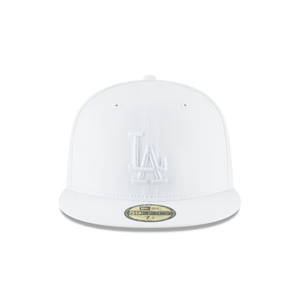 Los Angeles Dodgers New Era Fashion Color Basic 59FIFTY Fitted Hat - White