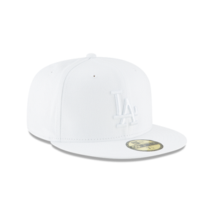 Los Angeles Dodgers New Era Fashion Color Basic 59FIFTY Fitted Hat - White