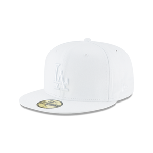 Los Angeles Dodgers New Era Fashion Color Basic 59FIFTY Fitted Hat - White