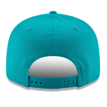 Load image into Gallery viewer, Miami Dolphins New Era Basic 9FIFTY Adjustable Snapback Hat - Aqua