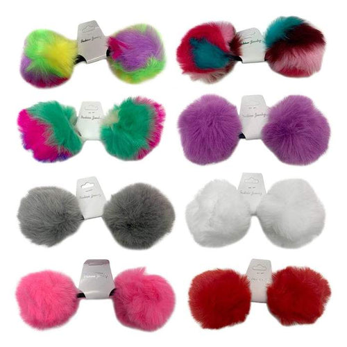 FUR BALLS HAIR TIE
