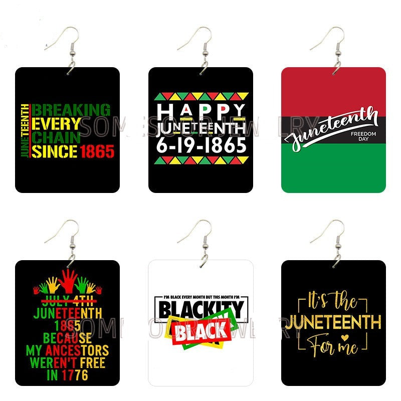 JUNETEENTH EARRINGS (IN STORES NOW)