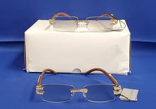 Load image into Gallery viewer, MEN SUNGLASSES (PAUL) GOLD/WOOD/STONES