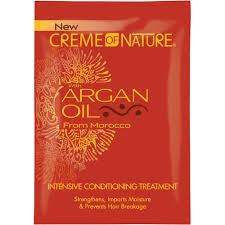 CREME OF NATURE w/ ARGAN OIL INTENSIVE CONDTIONING TREATMENT PACKET