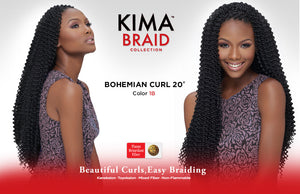 HARLEM 125 KIMA BRAID -BOHEMIAN CURL 20"