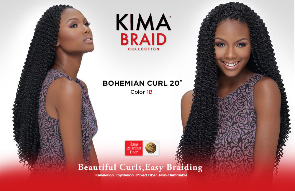 HARLEM 125 KIMA BRAID -BOHEMIAN CURL 20