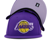 Load image into Gallery viewer, Los Angeles Lakers New Era Team Low Profile 59FIFTY Fitted Hat - Purple