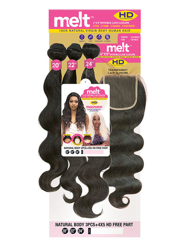 JANET COLLECTION MELT BRAZILIAN BUNDLE BODY 3PC+HD 4X5 CLOSURE