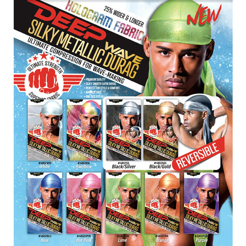 DEEP WAVE SILKY METALLIC DURAG